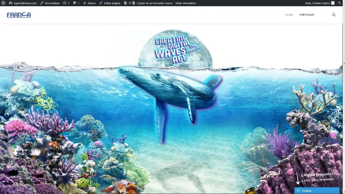 Agencia Franca interface detail, view 1, by Cristian Leyton
