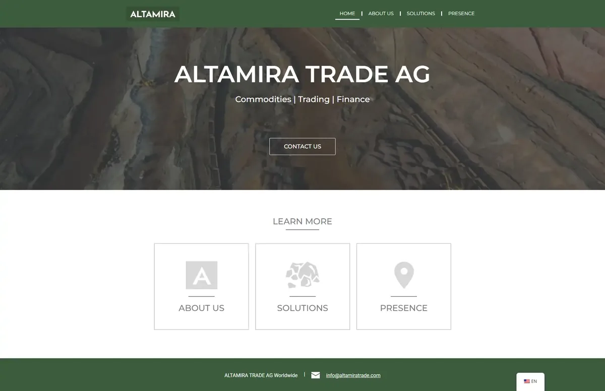 Altamira Trade AG interface detail, view 1, by Cristian Leyton