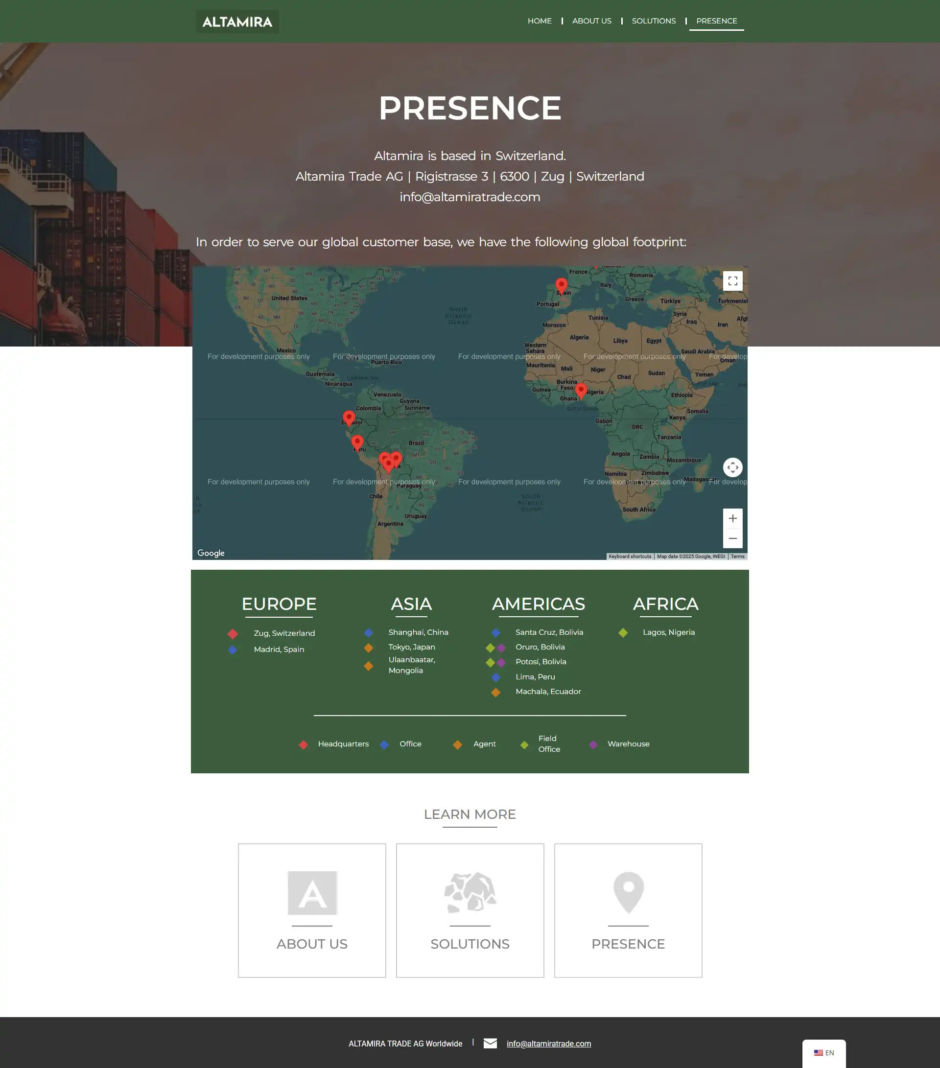 Altamira Trade AG — interface view 2 Altamira Trade AG interface detail, view 2, by Cristian Leyton
