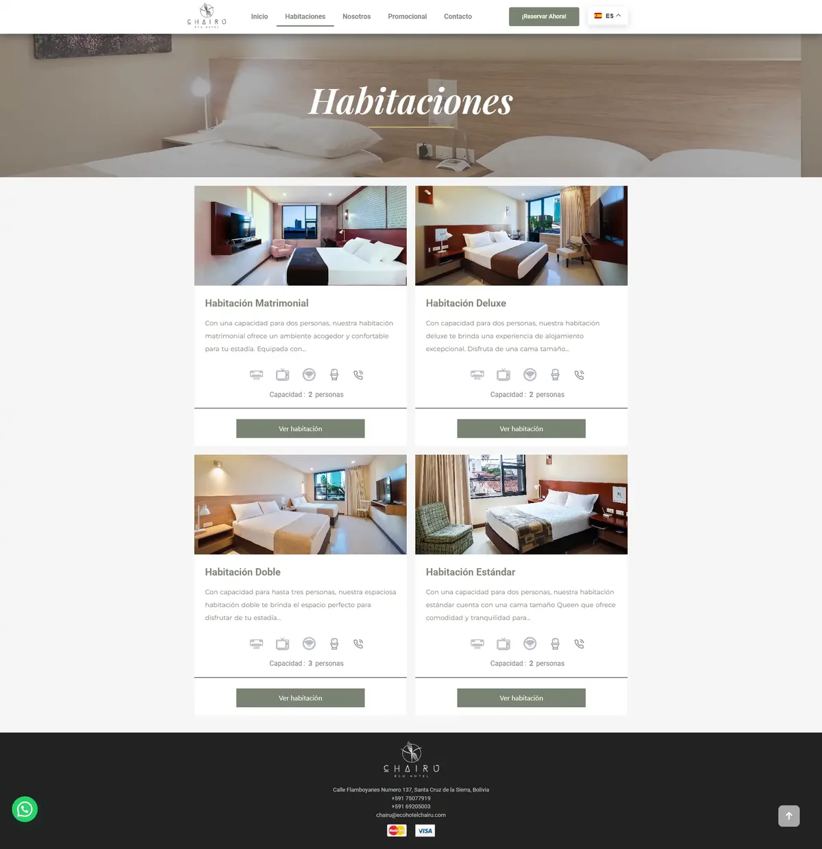 Eco Hotel Chairu interface detail, view 4, by Cristian Leyton