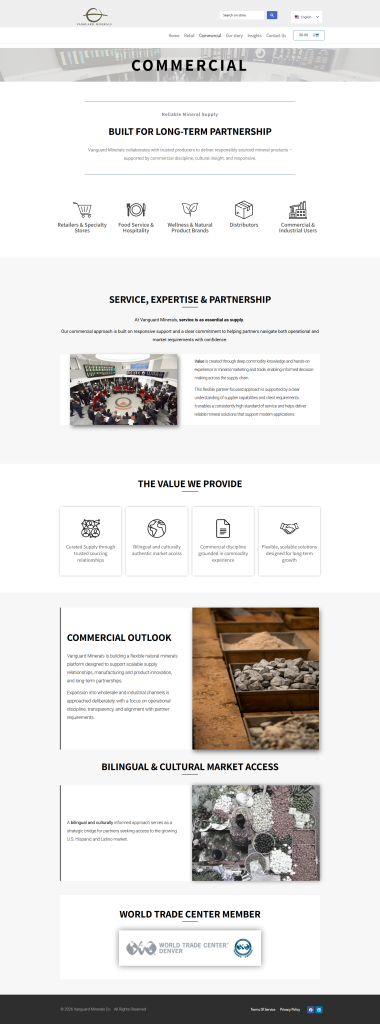Vanguard Minerals — commercial Vanguard Minerals — commercial, client project by Cristian Leyton